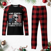 No Kings In America Since 1776 Plaid Pajama Set George Washington US Flag Upside Down - Wonder Print Shop