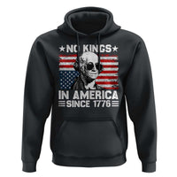 No Kings In America Since 1776 Hoodie George Washington US Flag Upside Down