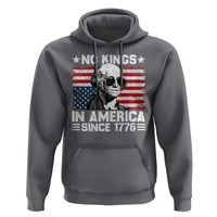 No Kings In America Since 1776 Hoodie George Washington US Flag Upside Down