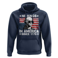 No Kings In America Since 1776 Hoodie George Washington US Flag Upside Down