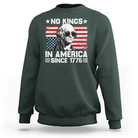 No Kings In America Since 1776 Sweatshirt George Washington US Flag Upside Down