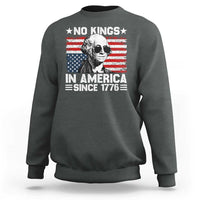 No Kings In America Since 1776 Sweatshirt George Washington US Flag Upside Down