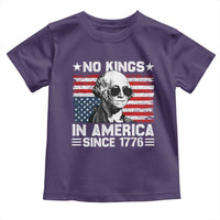 No Kings In America Since 1776 Toddler T Shirt George Washington US Flag Upside Down