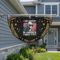 No Kings In America Since 1776 Patriotic Fan Flag George Washington US Flag Upside Down