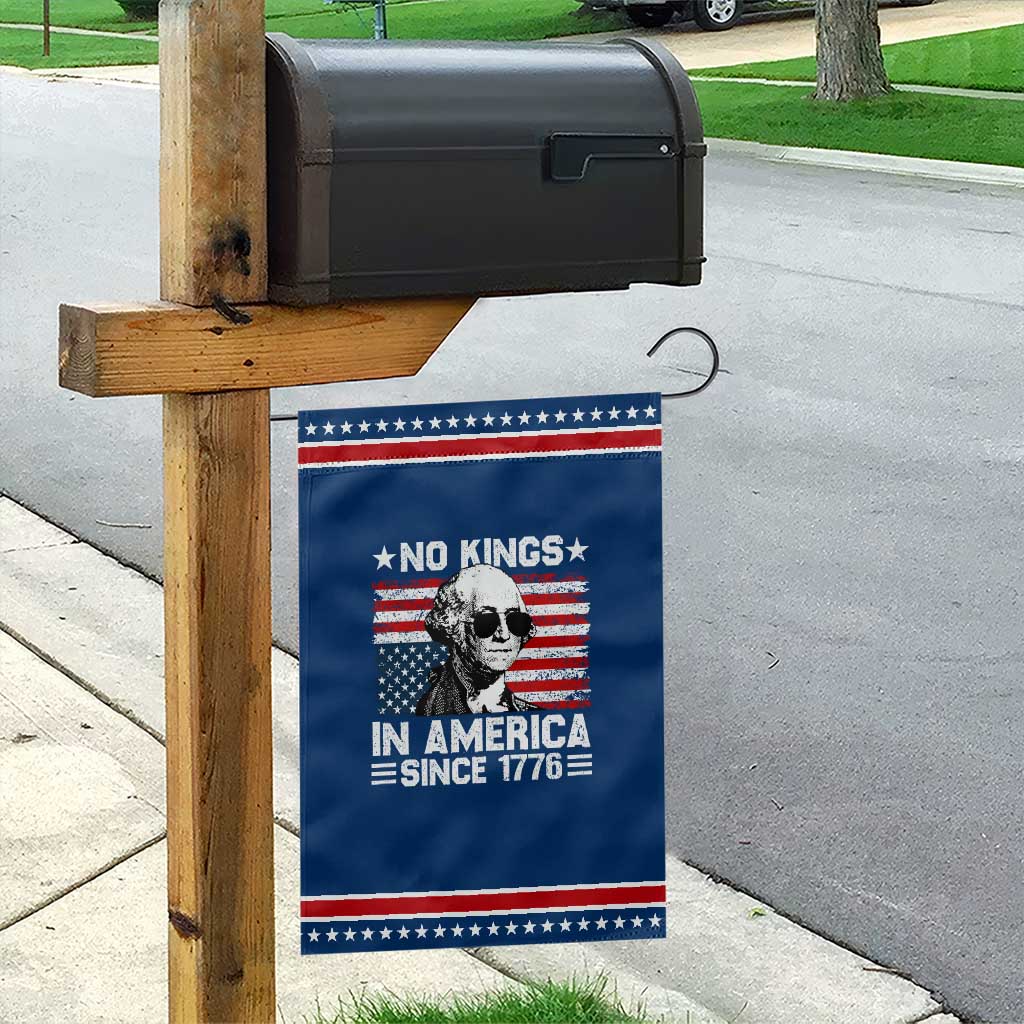 No Kings In America Since 1776 Garden Flag George Washington US Flag Upside Down