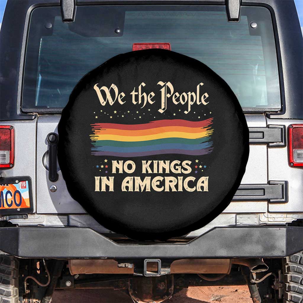 We The People No Kings In America Spare Tire Cover Pride Month LGBTQ