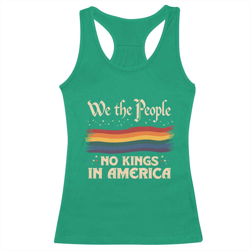 We The People No Kings In America Racerback Tank Top Pride Month LGBTQ