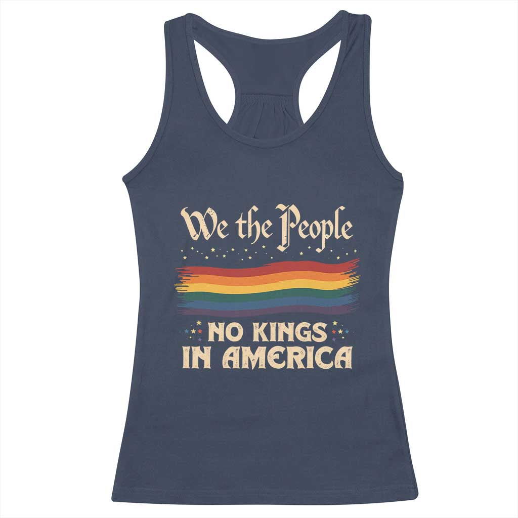 We The People No Kings In America Racerback Tank Top Pride Month LGBTQ