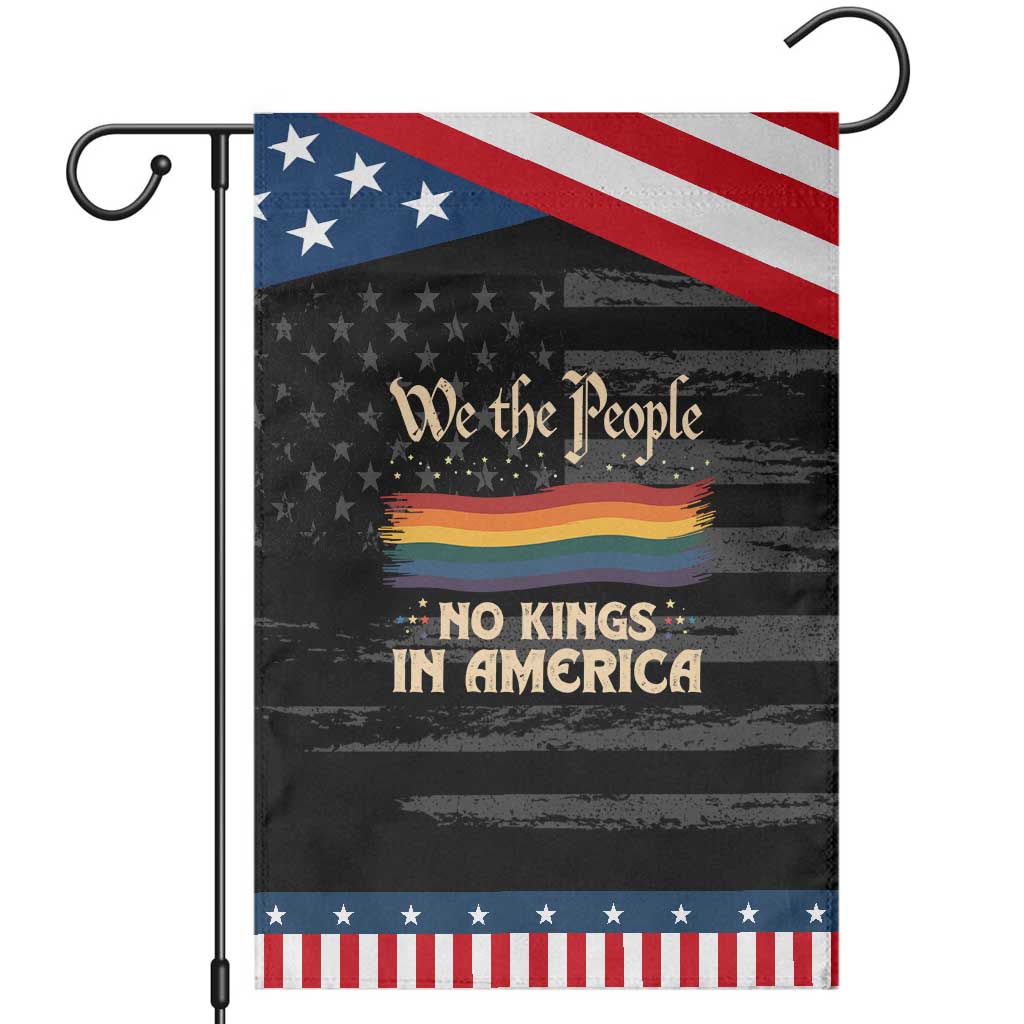 We The People No Kings In America Garden Flag Pride Month LGBTQ