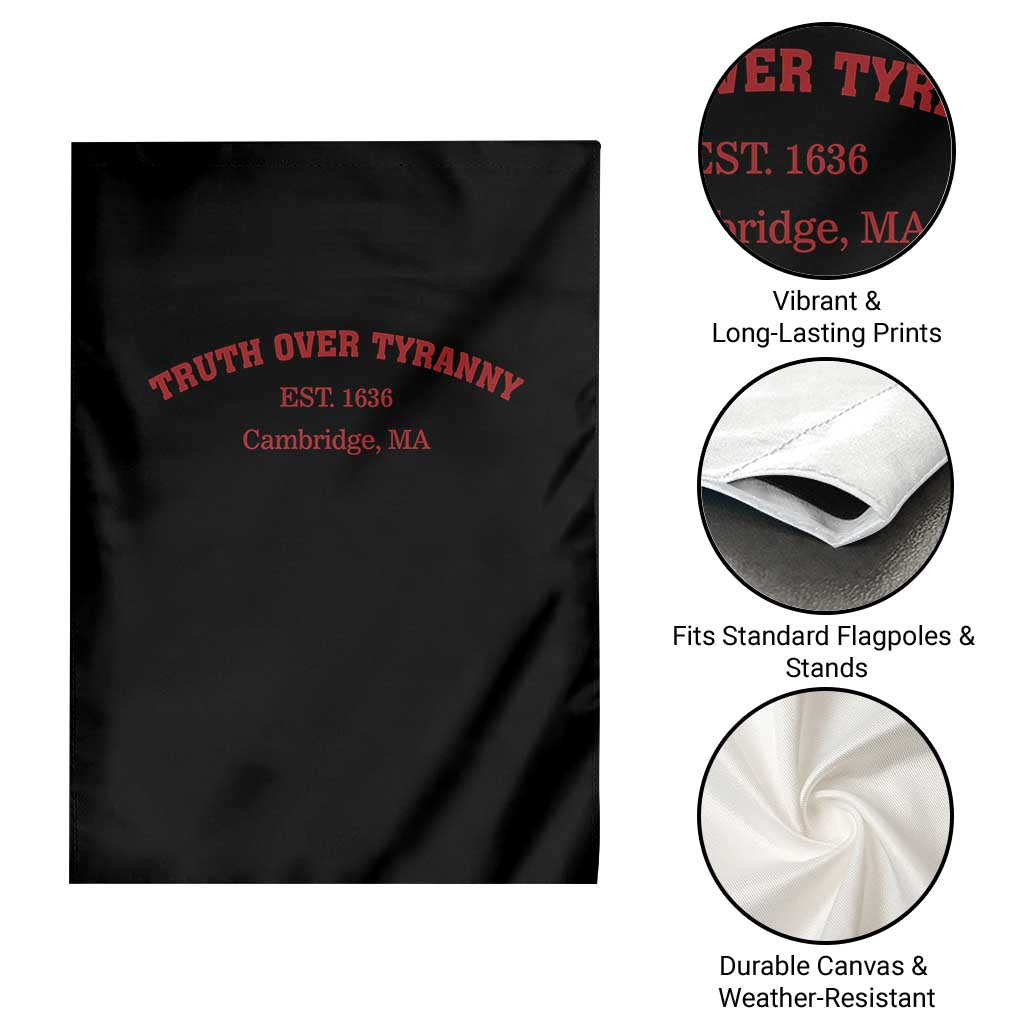 Truth Over Tyranny Garden Flag Protect Higher Education Academic Independence - Wonder Print Shop