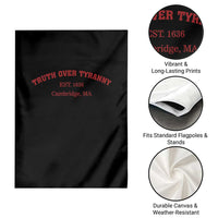 Truth Over Tyranny Garden Flag Protect Higher Education Academic Independence - Wonder Print Shop