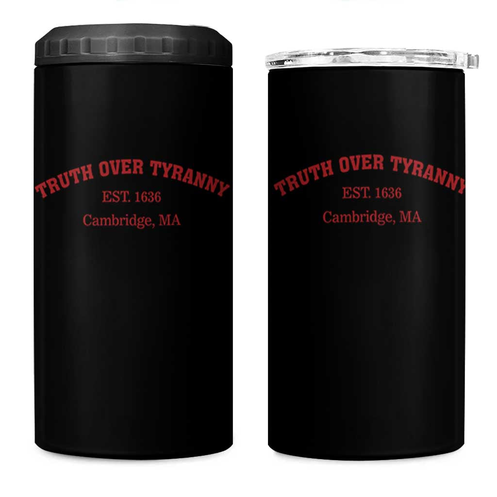 Truth Over Tyranny 4 in 1 Can Cooler Tumbler Protect Higher Education Academic Independence