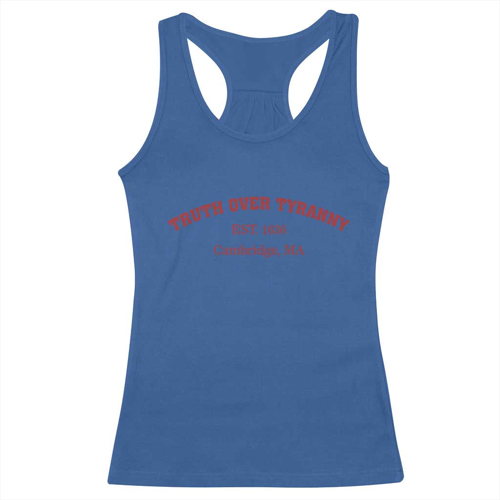 Truth Over Tyranny Racerback Tank Top Protect Higher Education Academic Independence