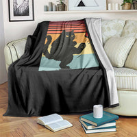 No Kings Black Cat Throw Blanket Funny Kitten Social Justice - Wonder Print Shop