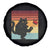 No Kings Black Cat Spare Tire Cover Funny Kitten Social Justice - Wonder Print Shop