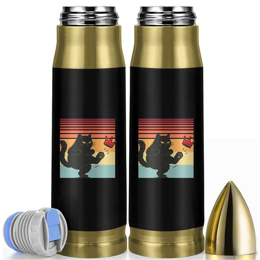 No Kings Black Cat Bullet Tumbler Funny Kitten Social Justice - Wonder Print Shop