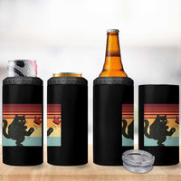 No Kings Black Cat 4 in 1 Can Cooler Tumbler Funny Kitten Social Justice - Wonder Print Shop