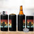 No Kings Black Cat 4 in 1 Can Cooler Tumbler Funny Kitten Social Justice - Wonder Print Shop