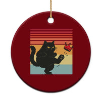 No Kings Black Cat Ceramic Ornament Funny Kitten Social Justice - Wonder Print Shop