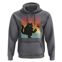 No Kings Black Cat Hoodie Funny Kitten Social Justice - Wonder Print Shop