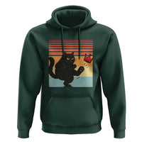 No Kings Black Cat Hoodie Funny Kitten Social Justice - Wonder Print Shop