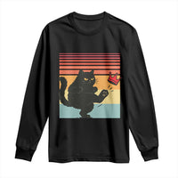 No Kings Black Cat Long Sleeve Shirt Funny Kitten Social Justice - Wonder Print Shop