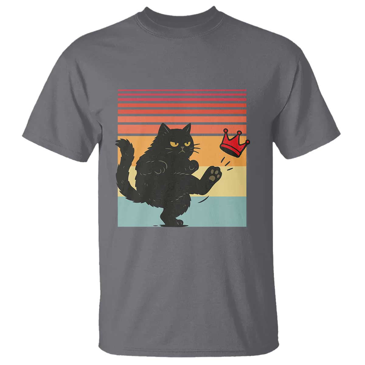 No Kings Black Cat T Shirt Funny Kitten Social Justice - Wonder Print Shop