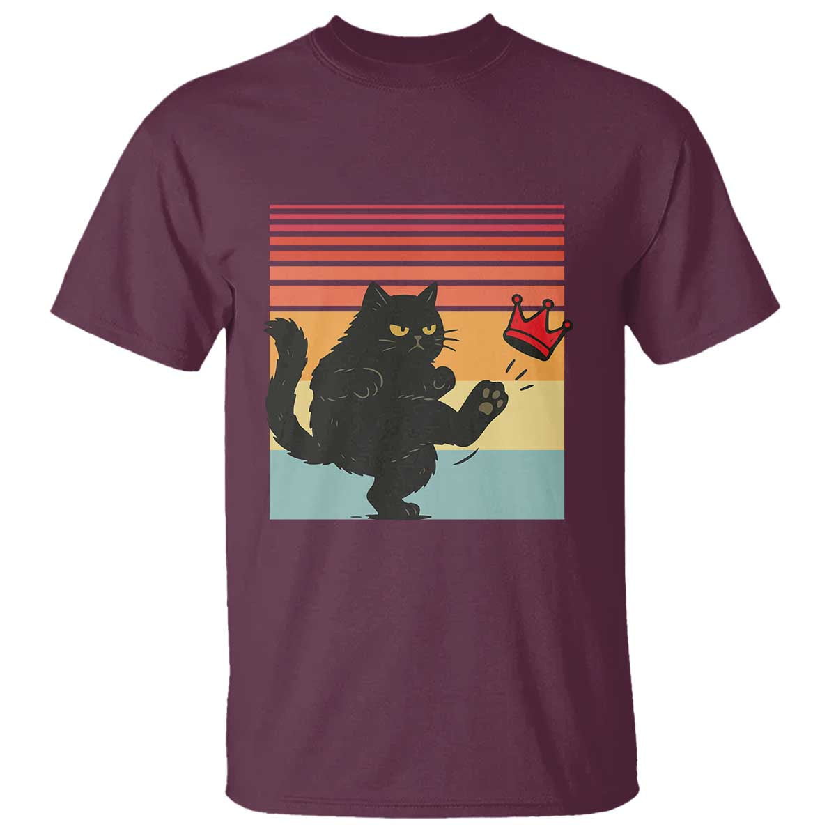 No Kings Black Cat T Shirt Funny Kitten Social Justice - Wonder Print Shop