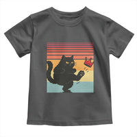 No Kings Black Cat Toddler T Shirt Funny Kitten Social Justice - Wonder Print Shop