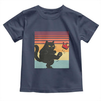 No Kings Black Cat Toddler T Shirt Funny Kitten Social Justice - Wonder Print Shop