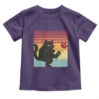 No Kings Black Cat Toddler T Shirt Funny Kitten Social Justice - Wonder Print Shop