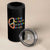 No Kings No Fascists 4 in 1 Can Cooler Tumbler Floral Peace Sign Social Justice - Wonder Print Shop