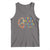 No Kings No Fascists Tank Top Floral Peace Sign Social Justice - Wonder Print Shop