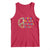 No Kings No Fascists Tank Top Floral Peace Sign Social Justice - Wonder Print Shop