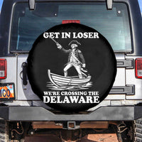 Funny George Washington 4th Of July Spare Tire Cover Funny Patriotic Get In Loser - Wonder Print Shop