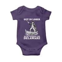 Funny George Washington 4th Of July Baby Onesie Funny Patriotic Get In Loser - Wonder Print Shop