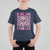 Cute But Feral Raccoon T Shirt For Kid Funny Sunglasses Trash Panda - Wonder Print Shop