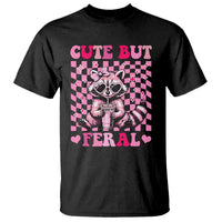 Cute But Feral Raccoon T Shirt Funny Sunglasses Trash Panda - Wonder Print Shop