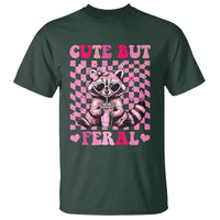 Cute But Feral Raccoon T Shirt Funny Sunglasses Trash Panda - Wonder Print Shop