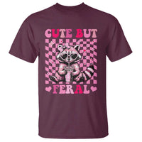 Cute But Feral Raccoon T Shirt Funny Sunglasses Trash Panda - Wonder Print Shop