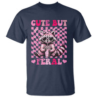 Cute But Feral Raccoon T Shirt Funny Sunglasses Trash Panda - Wonder Print Shop