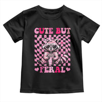 Cute But Feral Raccoon Toddler T Shirt Funny Sunglasses Trash Panda - Wonder Print Shop