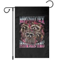 Physically Thicc Funny Raccoon Meme Garden Flag Mentally Sick Bootleg Graphic 90s - Wonder Print Shop