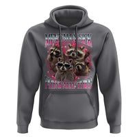 Physically Thicc Funny Raccoon Meme Hoodie Mentally Sick Bootleg Graphic 90s - Wonder Print Shop