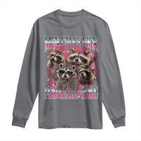 Physically Thicc Funny Raccoon Meme Long Sleeve Shirt Mentally Sick Bootleg Graphic 90s - Wonder Print Shop