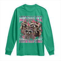 Physically Thicc Funny Raccoon Meme Long Sleeve Shirt Mentally Sick Bootleg Graphic 90s - Wonder Print Shop