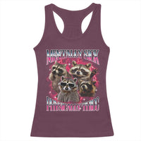 Physically Thicc Funny Raccoon Meme Racerback Tank Top Mentally Sick Bootleg Graphic 90s - Wonder Print Shop
