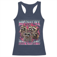 Physically Thicc Funny Raccoon Meme Racerback Tank Top Mentally Sick Bootleg Graphic 90s - Wonder Print Shop