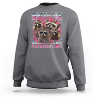 Physically Thicc Funny Raccoon Meme Sweatshirt Mentally Sick Bootleg Graphic 90s - Wonder Print Shop