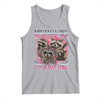 Physically Thicc Funny Raccoon Meme Tank Top Mentally Sick Bootleg Graphic 90s - Wonder Print Shop